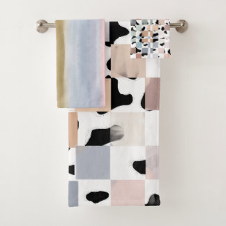 101 Cows + Checkers Towel