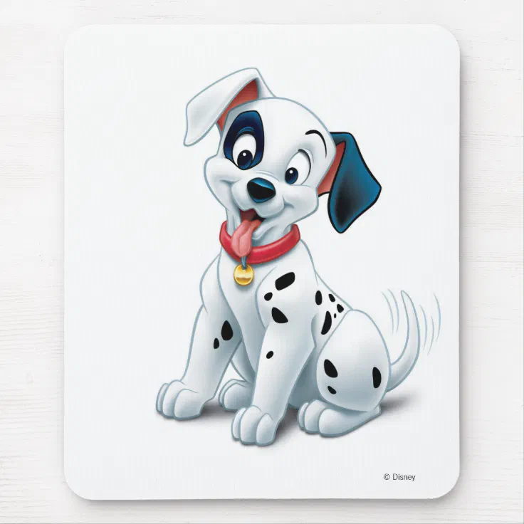 101 Dalmatian Patches Wagging His Tail Disney Mouse Pad Zazzle