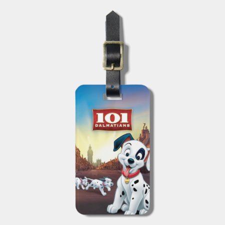 101 Dalmatian Patches Wagging His Tail Luggage Tag