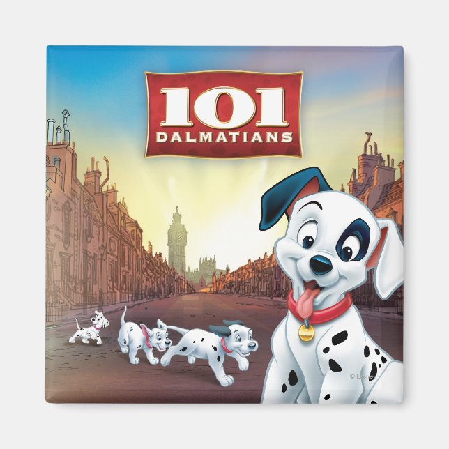 101 Dalmatian Patches Wagging his Tail Magnet (Front)