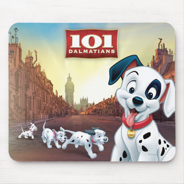 101 Dalmatian Patches Wagging his Tail Mouse Pad (Front)
