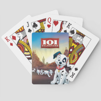101 Dalmatian Patches Wagging his Tail Poker Cards