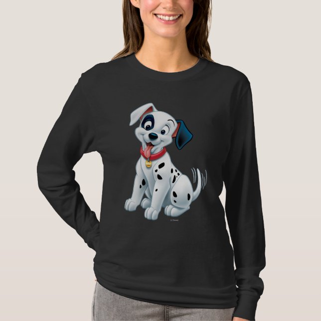 101 Dalmatian Patches Wagging his Tail T-Shirt (Front)