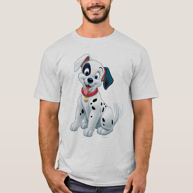 101 Dalmatian Patches Wagging his Tail T-Shirt (Front)