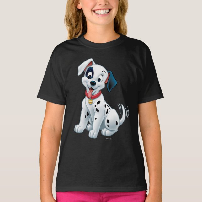 101 Dalmatian Patches Wagging his Tail T-Shirt (Front)
