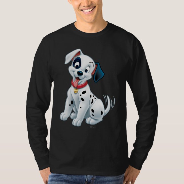 101 Dalmatian Patches Wagging his Tail T-Shirt (Front)