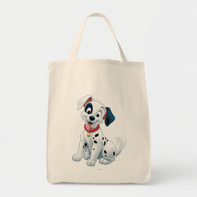 101 Dalmatian Patches Wagging his Tail Tote Bag (Front)