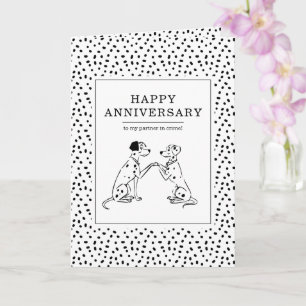 101 Dalmatians Anniversary Card