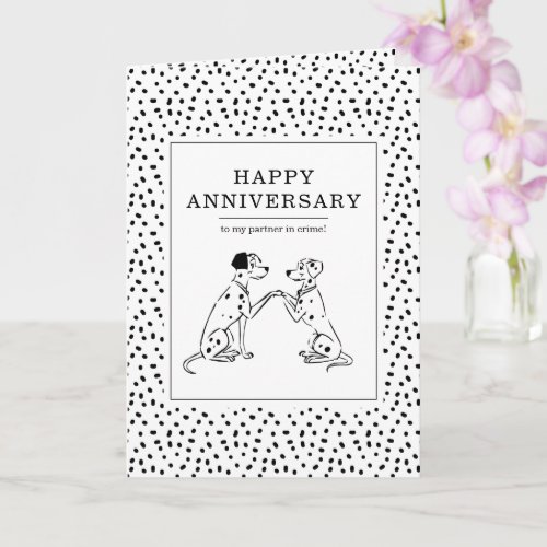 101 Dalmatians Anniversary Card