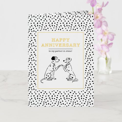 101 Dalmatians Anniversary Foil Greeting Card