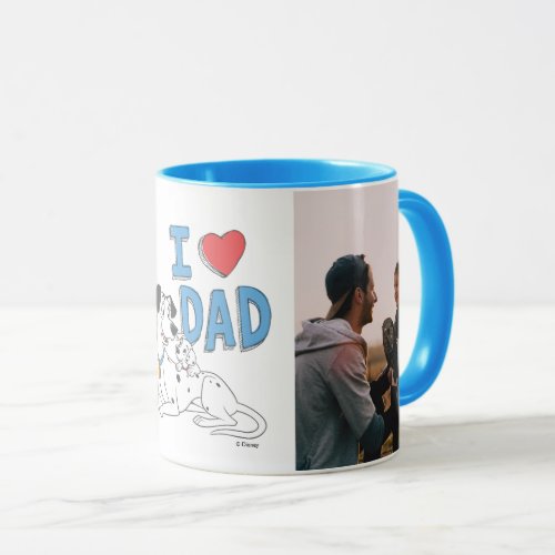 101 Dalmations _ I Love Dad Photo Mug