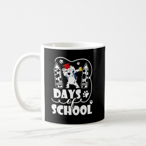 101 Days Of School  Dabbing Dalmation Dog Teachers Coffee Mug