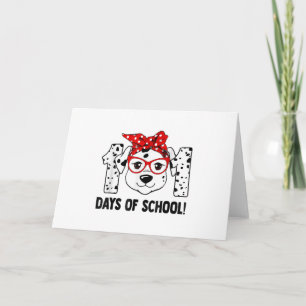 101 Days of School Dalmatian Dog Teachers Kids Invitation