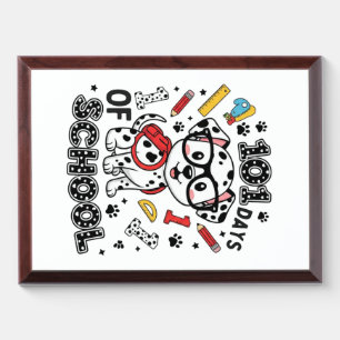 101 Days of School Dalmatian Puppy Award Plaque