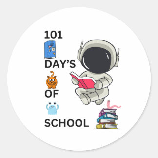 "101 Days Of School Left" Classic Round Sticker