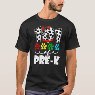 101 Days School Pre K Dog 100 Days Smarter Student T-Shirt