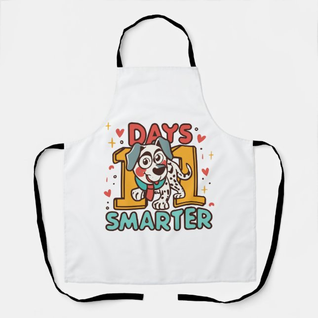 101 Days Smarter Dalmatian Dog Apron (Front)