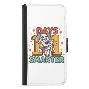 101 Days Smarter Dalmatian Dog Samsung Galaxy S5 Wallet Case