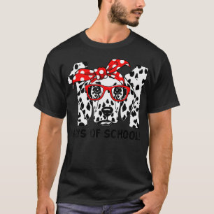 101 Days Smarter Dalmatian Dog School Teachers Stu T-Shirt