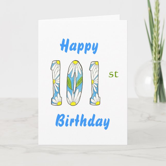 101 st Birthday Card (Front)