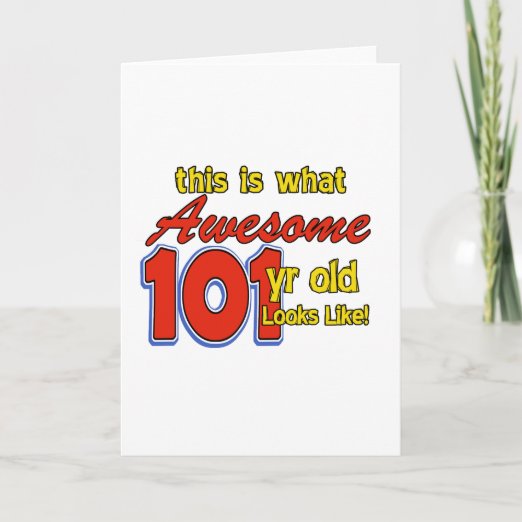 101 Years Birthday Cards Zazzle 7864