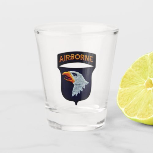 101st ABN Airborne Division Fort Campbell veterans Shot Glass