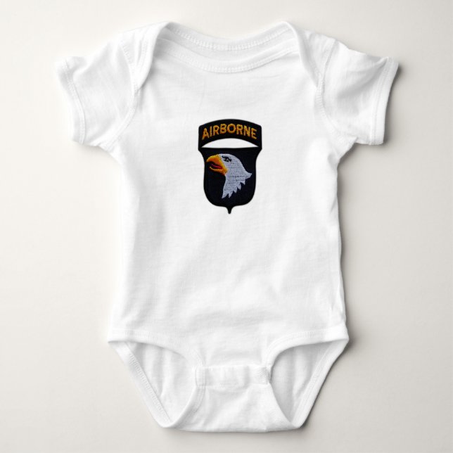 101st ABN Airborne Division Screaming Eagles Baby Bodysuit (Front)