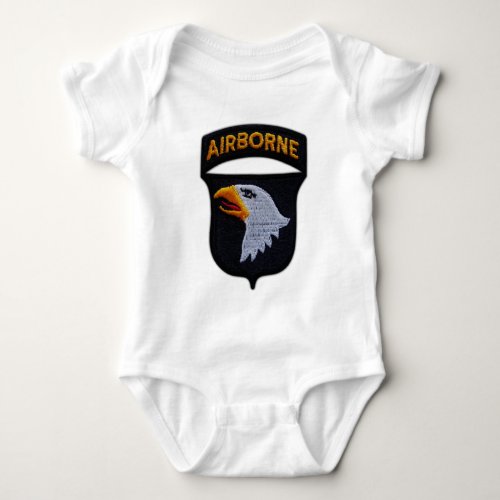 101st ABN Airborne Division Screaming Eagles Vets Baby Bodysuit