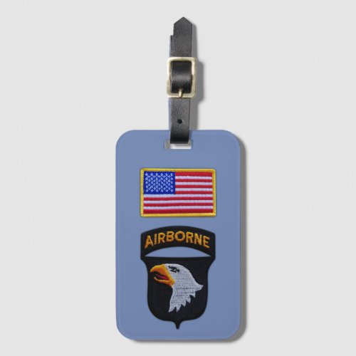 101st ABN Airborne Division Screaming Eagles Vets Luggage Tag