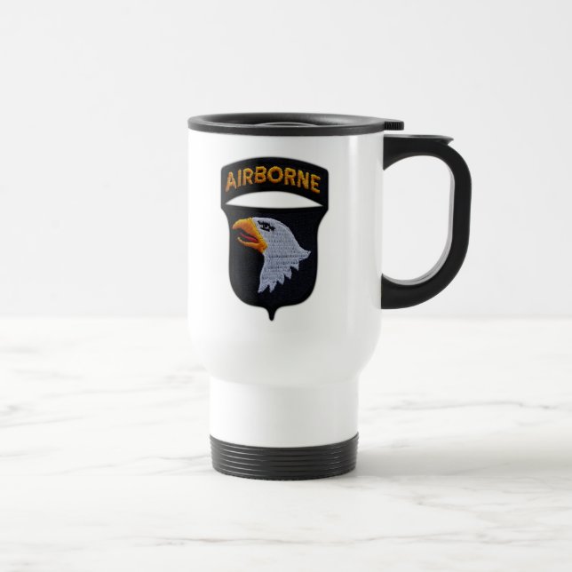 101st ABN airborne division veterans vietnam vets Travel Mug (Right)