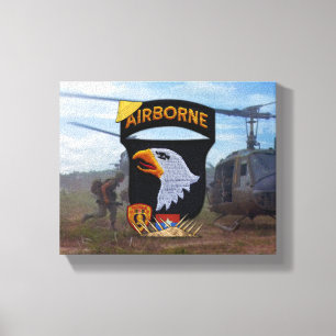 101st ABN airborne division vietnam war vets Canvas Print