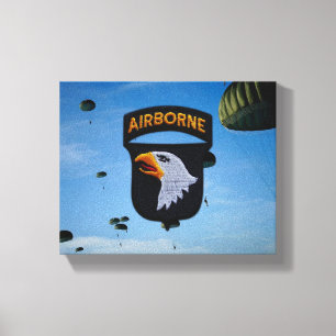 101st ABN Airborne Screaming Eagles Veterans Vets Canvas Print