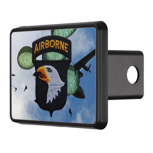 101st ABN airborne screaming eagles veterans vets Trailer Hitch Cover
