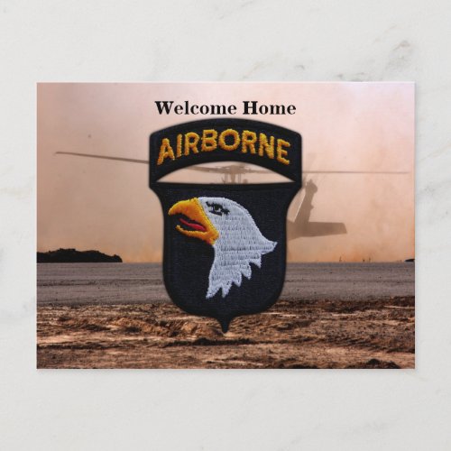 101st ABN DIV airborne division patch Postcard