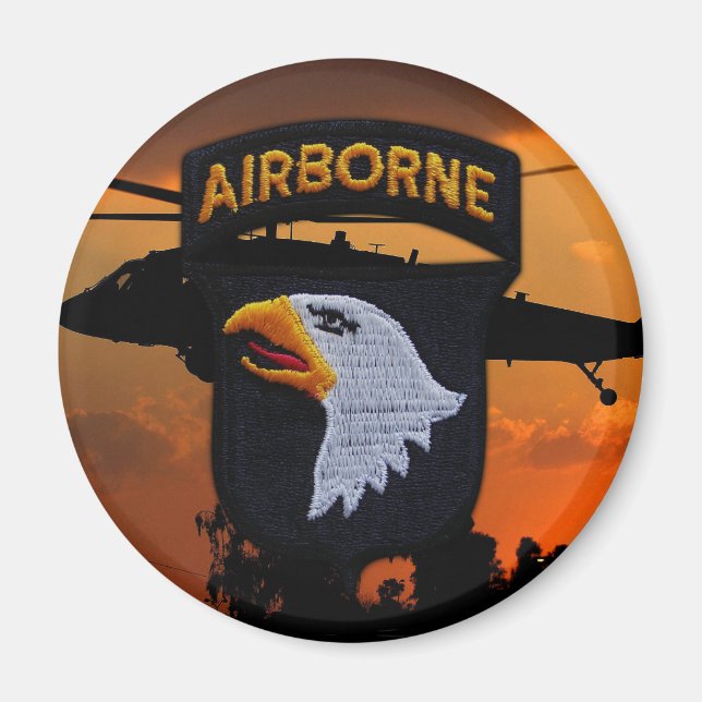 101st ABN DIV Airborne Division Screaming Eagles Magnet (Front)