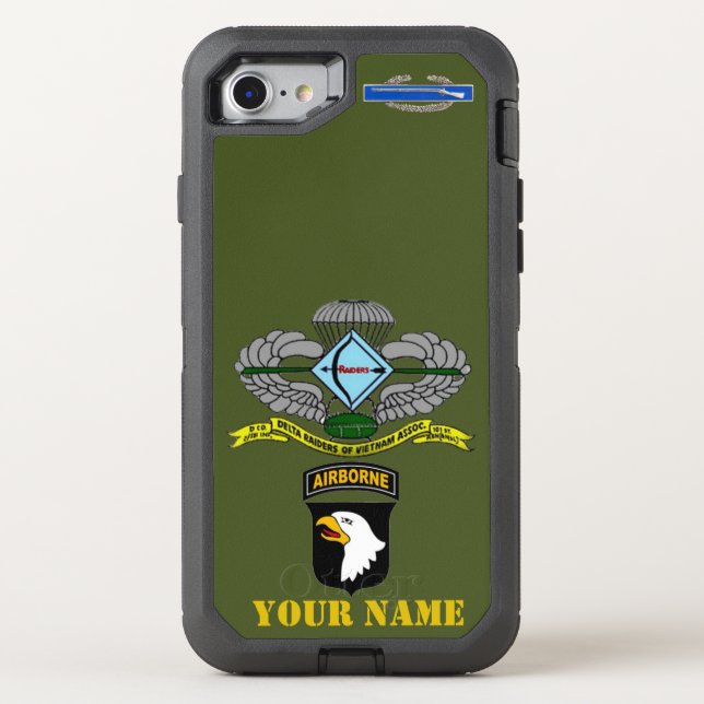 101st ABN DIV (RAIDERS) Otterbox iPhone Case (Back)