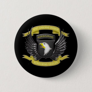 101st Airborne 3D Pinback Button
