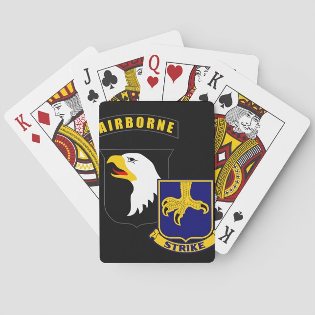 101st Airborne 502nd Infantry Poker Cards (Back)