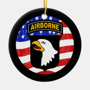 101st AIRBORNE Ceramic Ornament