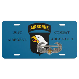 101ST AIRBORNE COMBAT AIR ASSAULT LICENSE PLATE