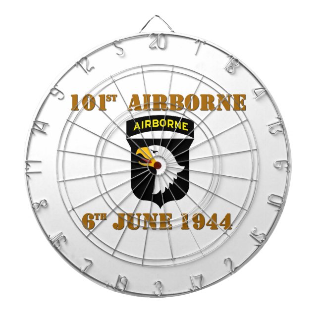 101st Airborne D-Day Normandy Dart Board (Front)