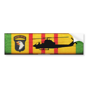 101st Airborne Div. AH-1G Cobra VSM Bumper Sticker