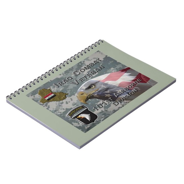 101st Airborne Div Iraq Combat Veteran Notebook (Left Side)