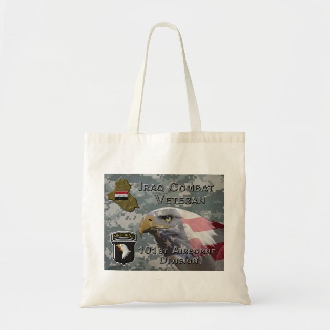 101st Airborne Div Iraq Combat Veteran Tote Bag (Front)
