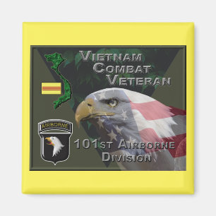 101st Airborne Div Vietnam Combat Veteran Magnet