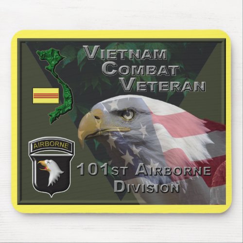 101st Airborne Div Vietnam Combat Veteran Mouse Pad