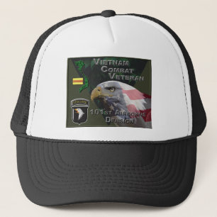 101st Airborne Div Vietnam Combat Veteran Trucker Hat