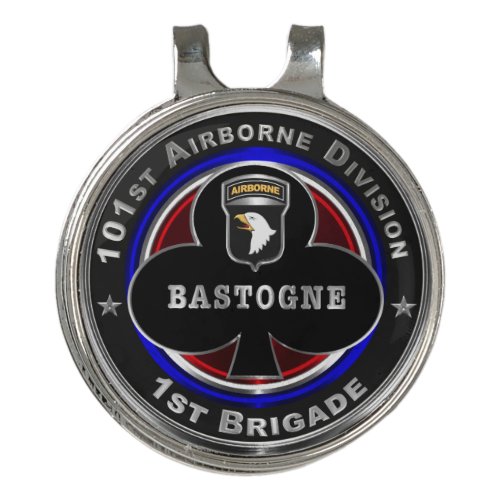 101st Airborne Division 1st Brigade Bastogne Golf Hat Clip