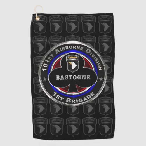 101st Airborne Division 1st Brigade Bastogne Golf Towel
