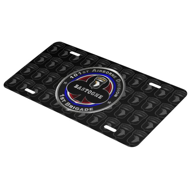 101st Airborne Division 1st Brigade Bastogne License Plate | Zazzle